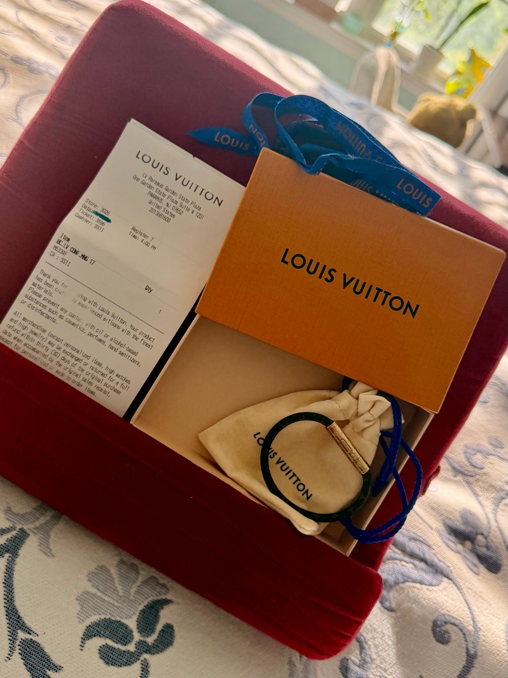 Louis Vuitton Confidential Bracelet with Gold details.
